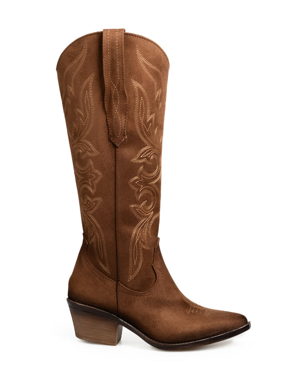 Bota Vaquera Miel Western 8011